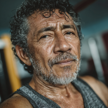 Grupo de adultos mayores en clase de fitness